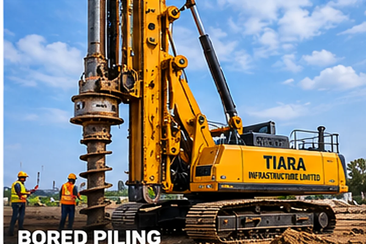 Illustration of bored piling services work in Gujarat